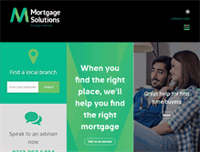 Tablet Screenshot of mortgagesolutionsni.com